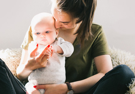 Young Mother and Baby